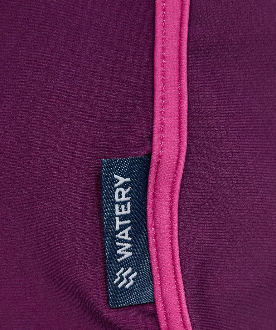 Watery UV swim shorts for kids - Manami - Purple