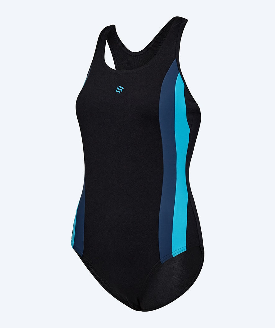 Watery swimsuit for women - Marella - Black/blue