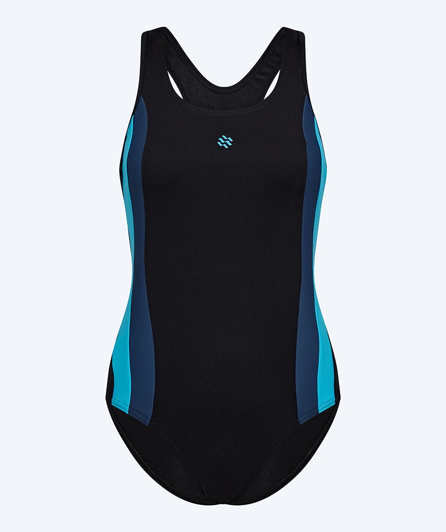 Watery swimsuit for women - Marella - Black/blue