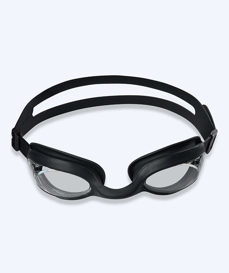 Watery nearsighted prescription swim goggles for adults - (-1.5) to (-8.0) - Matira - Black
