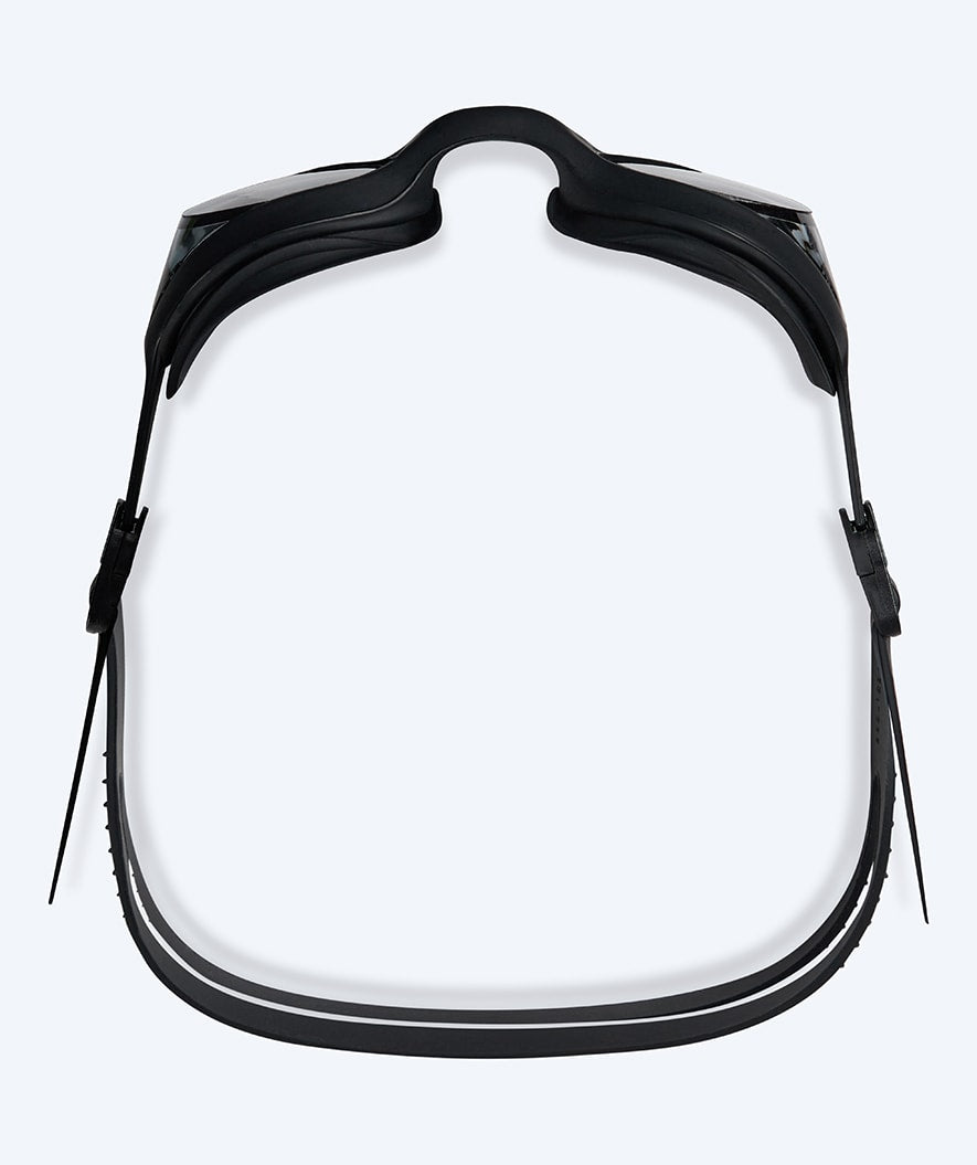 Watery nearsighted prescription swim goggles for adults - (-1.5) to (-8.0) - Matira - Black (Smoke lens)