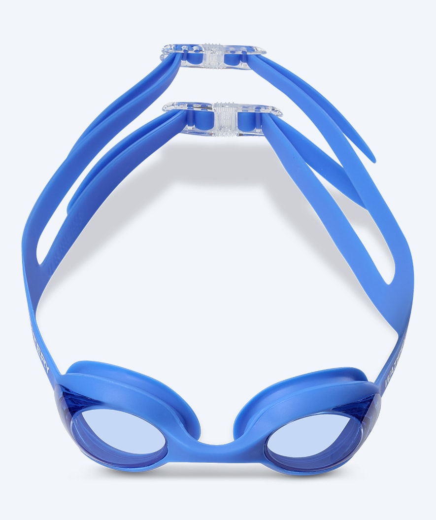 Watery nearsighted prescription swim goggles for kids - (-1.0) to (-6.0) - Matira - Blue