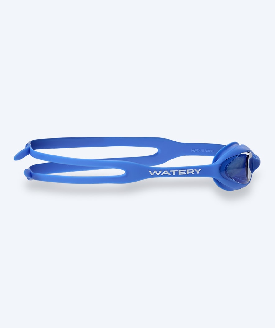 Watery nearsighted prescription swim goggles for kids - (-1.0) to (-6.0) - Matira - Blue