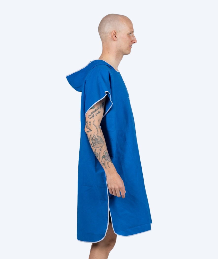 Watery bathing poncho for adults - Microfiber - Royal Blue