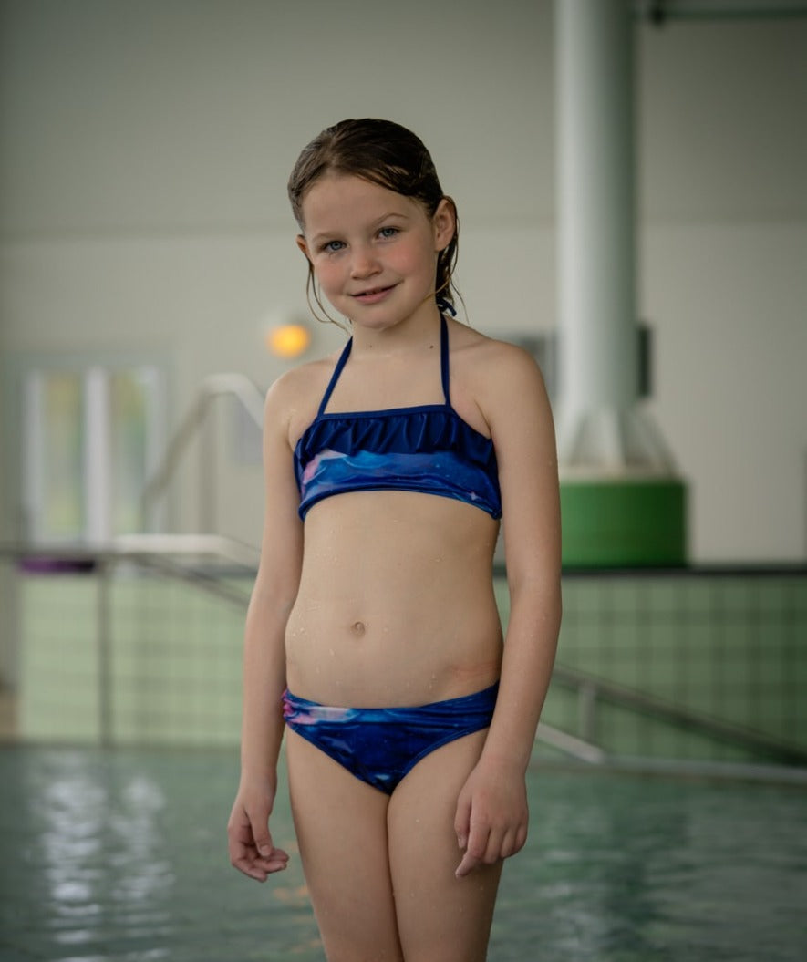 Watery mermaid bikini top for girls - Milky Way