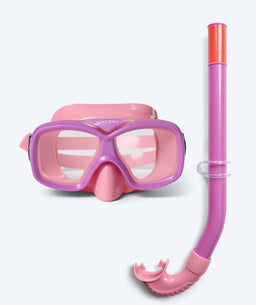 Watery Combo snorkel set for junior (8-15) - Misu - Pink/Purple