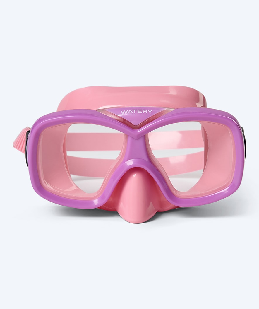 Watery Combo snorkel set for junior (8-15) - Misu - Pink/Purple