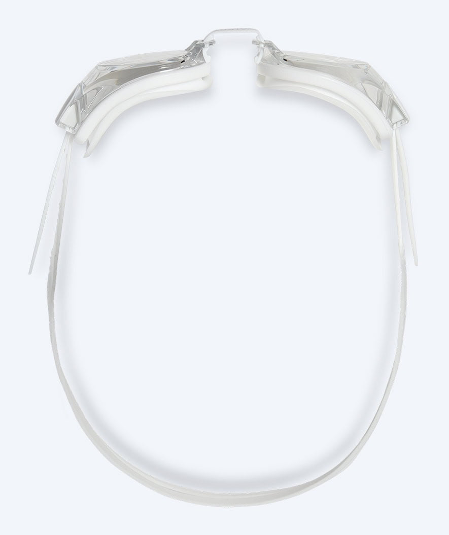 Watery nearsighted prescription swim goggles for adults - (-2.0) til (-5.0) - Naida - White