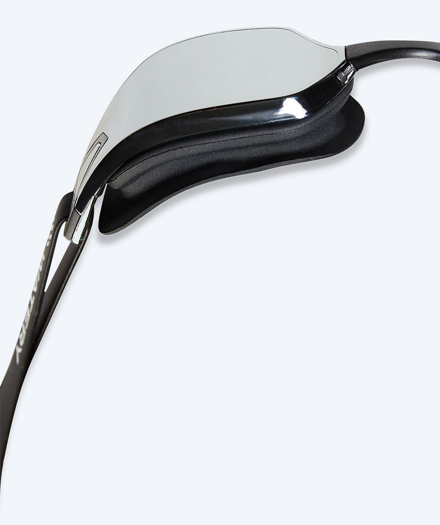 Watery competition swim goggles for kids - Power Lane - Black/silver