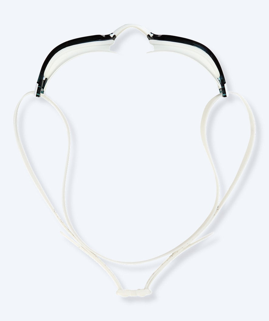 Watery competition swim goggles for kids - Power Lane - White/silver