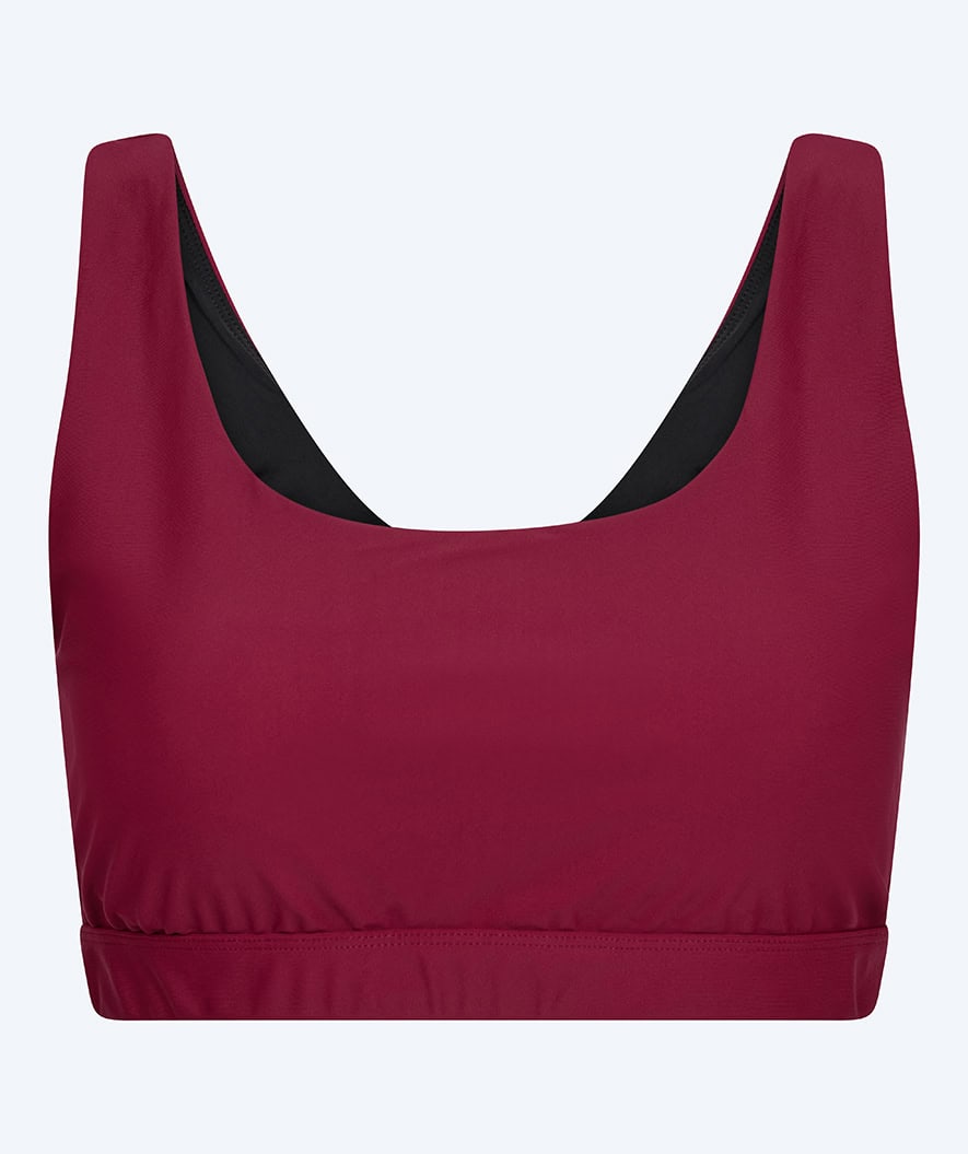 Watery bikini top for women - Remington - Dark red