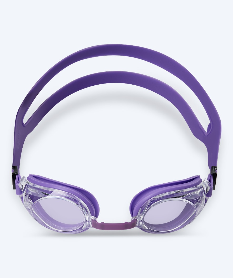 Watery farsighted prescription swim goggles for adults - (+2.0) to (+4.5) - Ridley - Purple