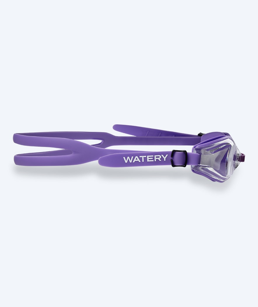 Watery farsighted prescription swim goggles for adults - (+2.0) to (+4.5) - Ridley - Purple