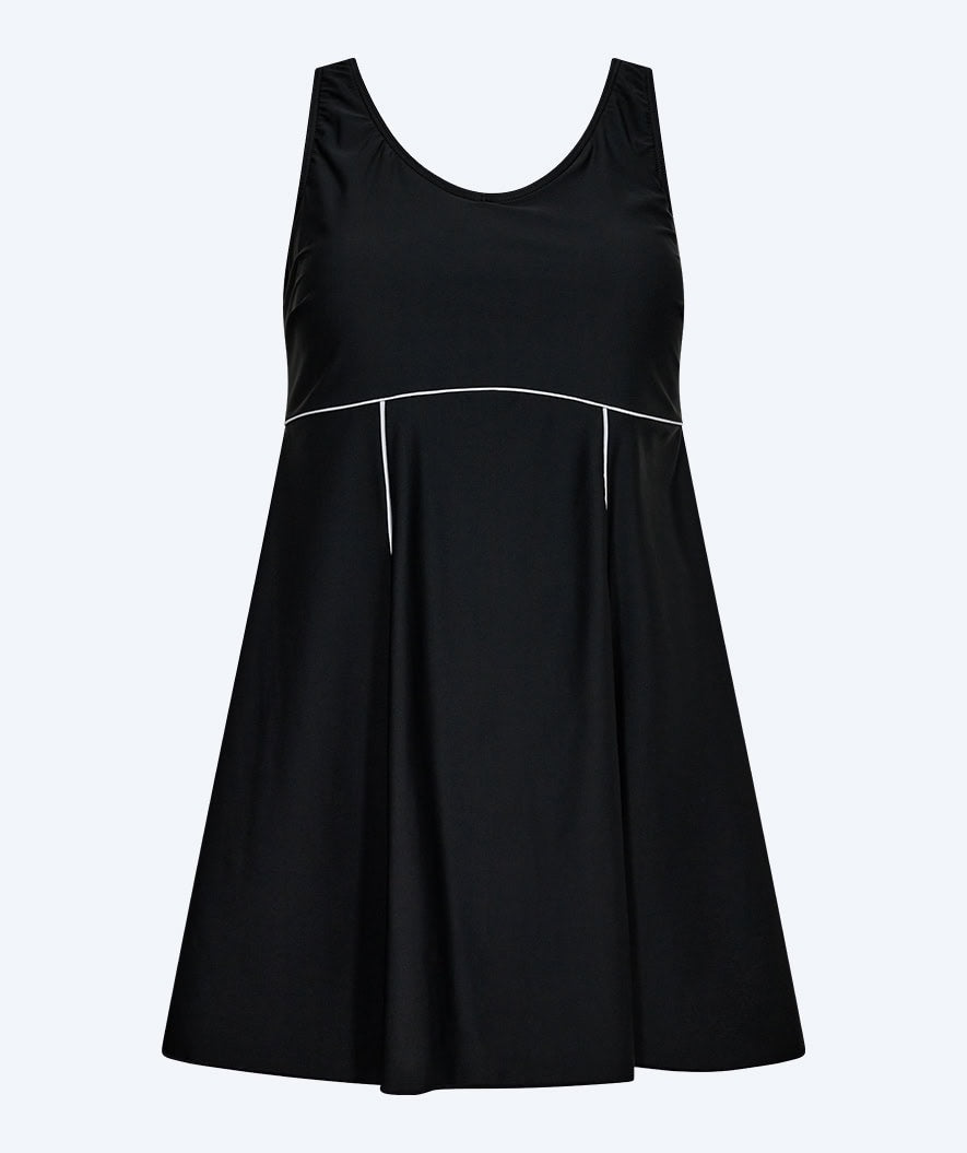 Watery swimsuit with skirt for women - River - Black/white