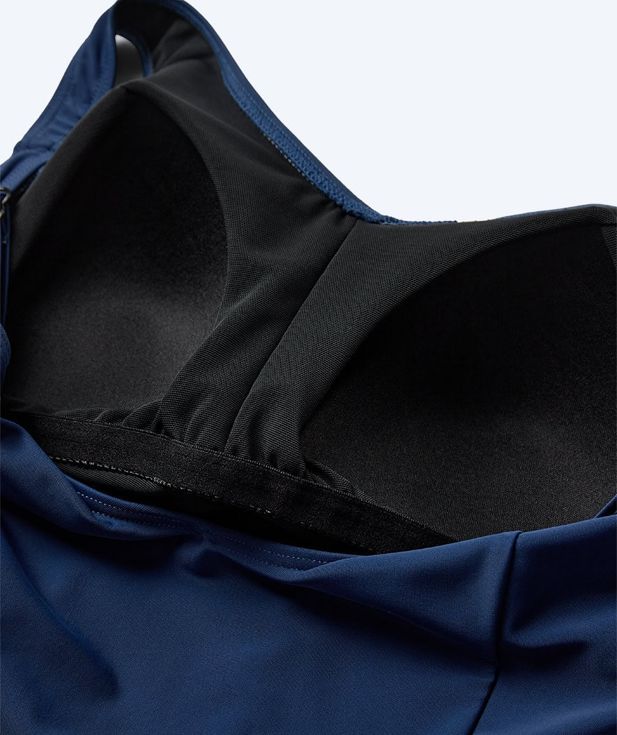 Watery swimsuit with skirt for women - River - Dark blue