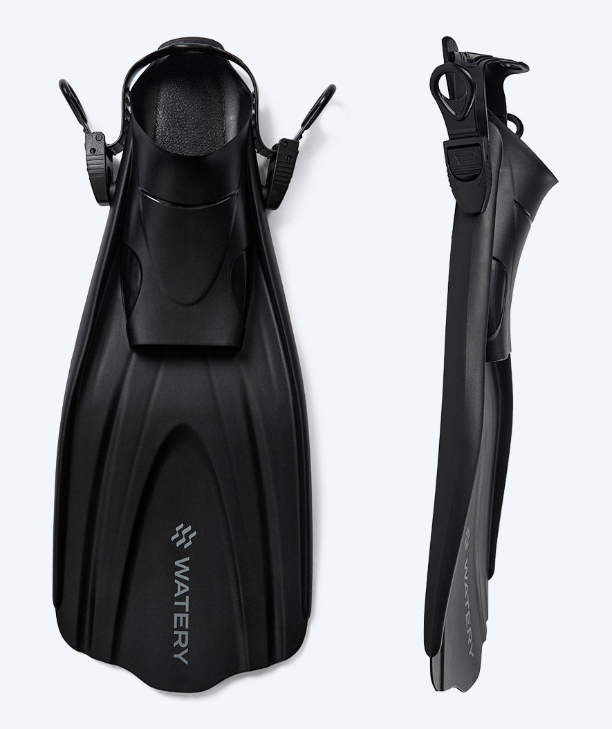 Watery snorkel set for adults (from 15 years) - Coast/Skipper - Dark blue/black