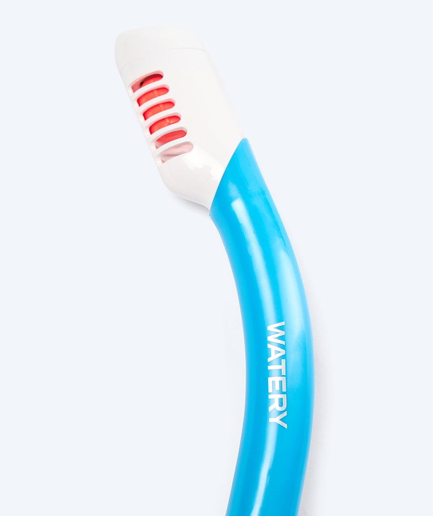 Watery Combo snorkel set for kids - Triton Full-dry - Light blue