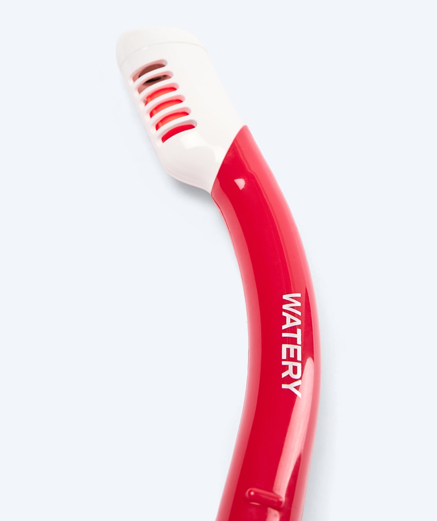 Watery Combo snorkel set for kids - Triton Full-dry - Red
