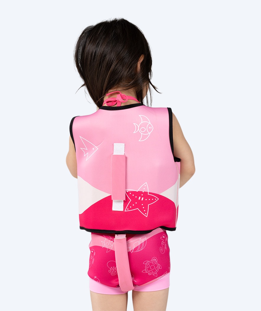 Watery swim vest for kids (1-6) - Active - Atlantic Pink