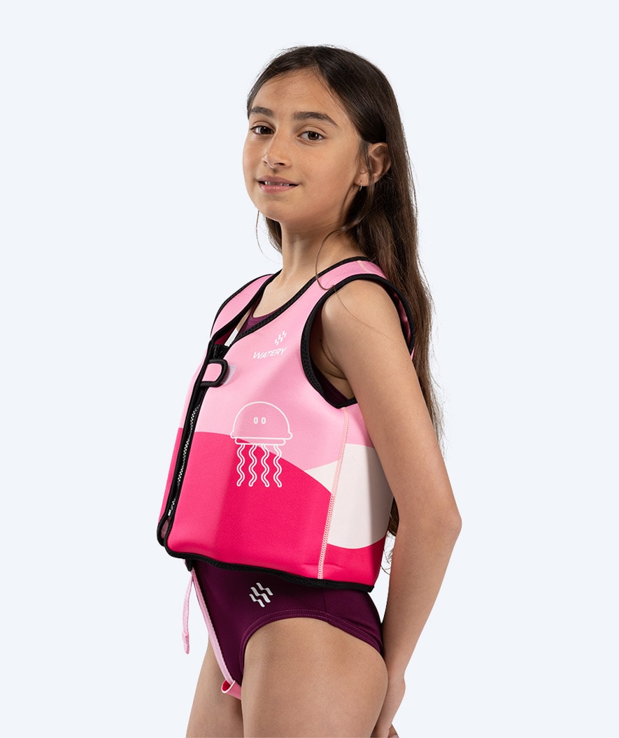 Watery swim vest for kids (1-6) - Active - Atlantic Pink