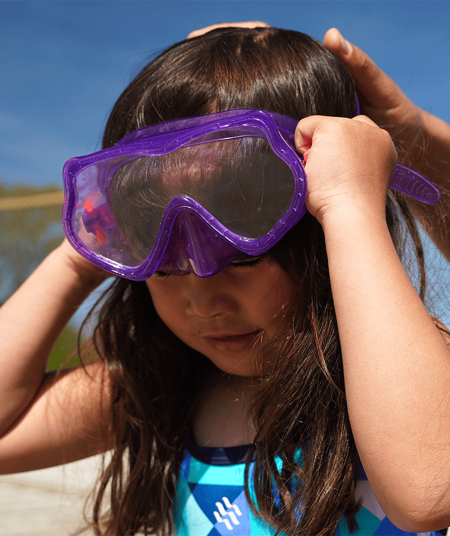 Watery diving mask for kids (4-10) - Winslet - Purple