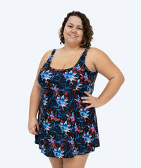 Watery swimsuit with skirt for women - Laguna - Arvin Blue