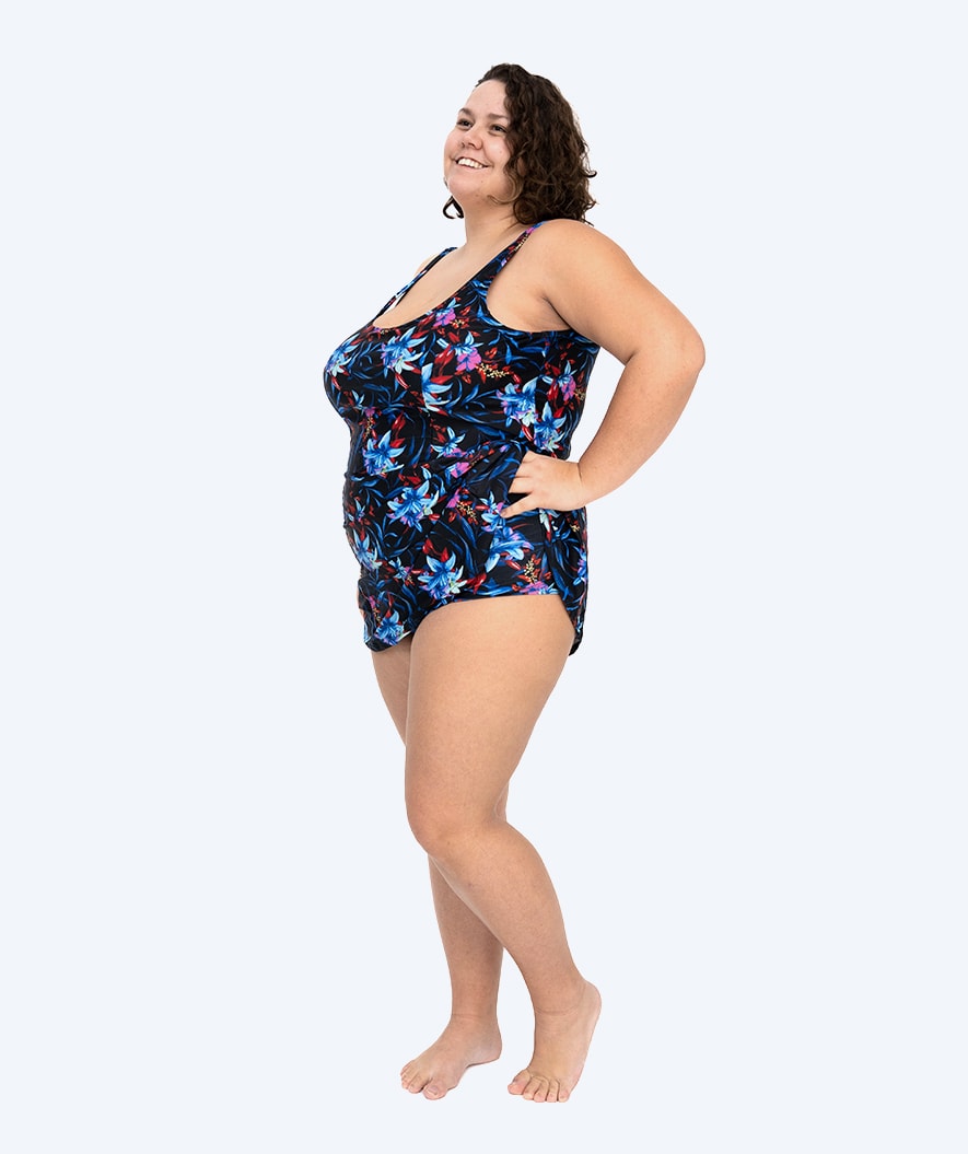 Watery swimsuit with skirt for women - Laguna - Arvin Blue