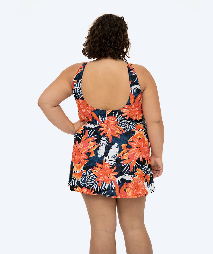 Watery skirted swimsuit for women - Laguna - Arvin Orange