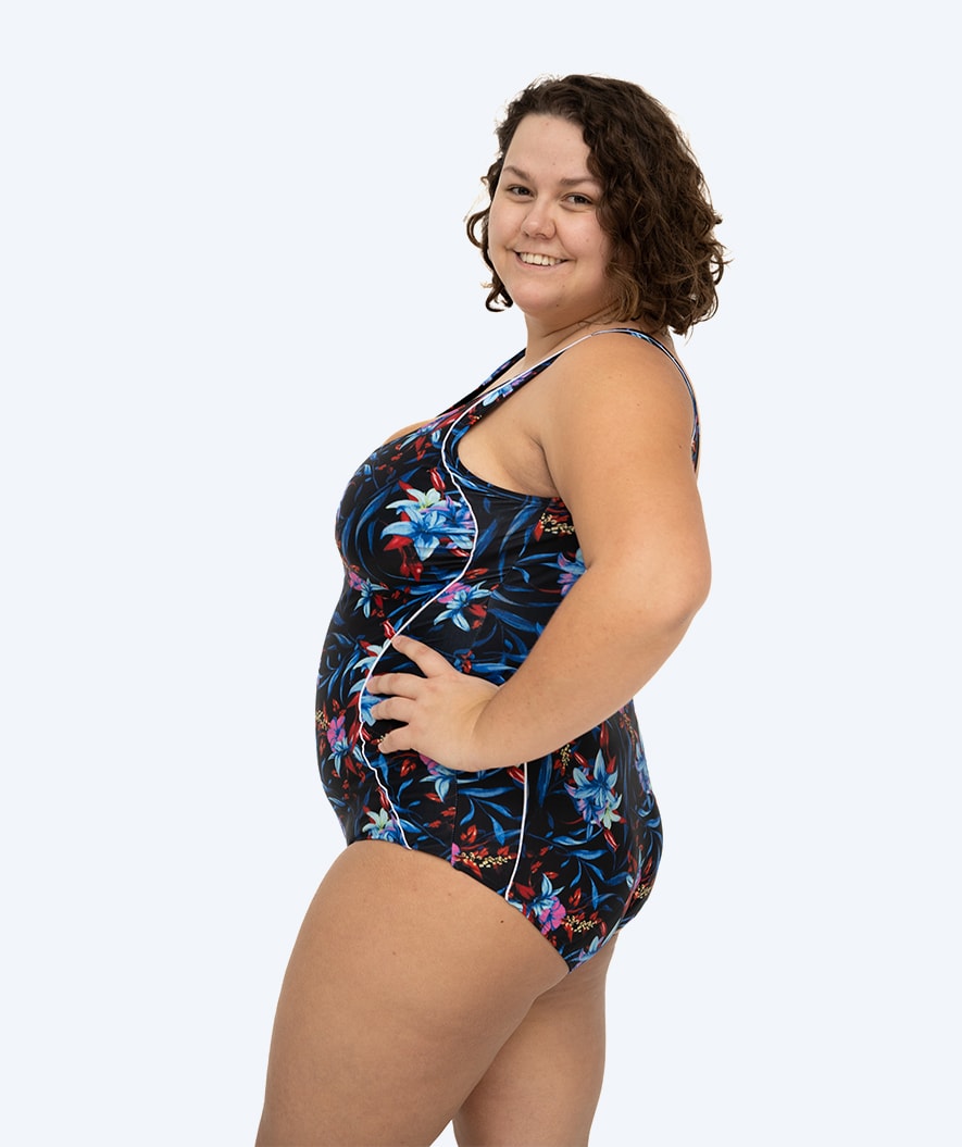 Watery swimsuit in plus size for women - Marilla - Arvia Blue