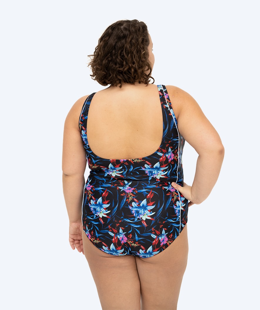 Watery swimsuit in plus size for women - Marilla - Arvia Blue