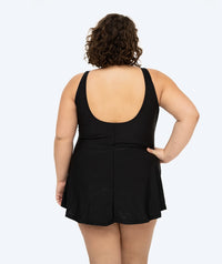Watery skirted swimsuit for women - Dayla - Black