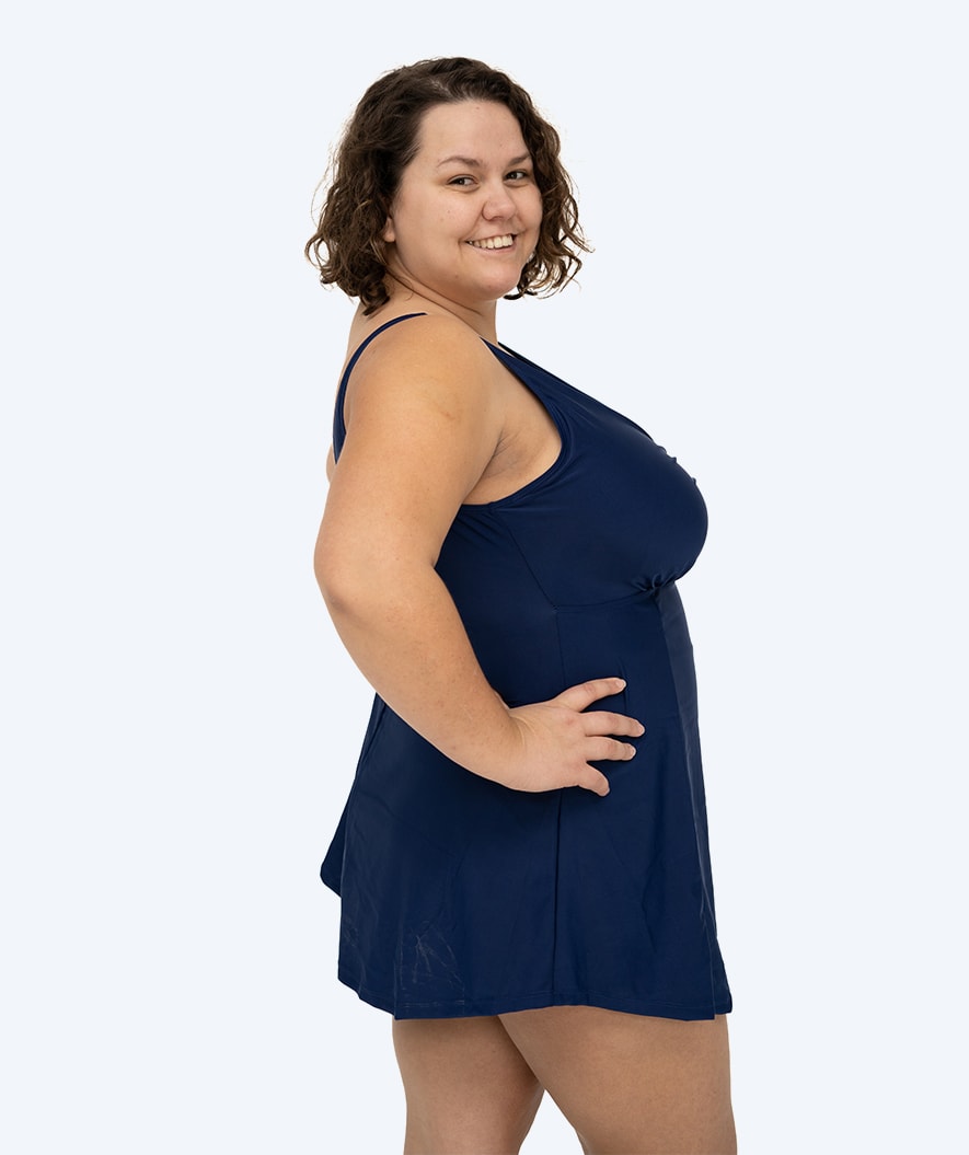 Watery swimsuit with skirt for women - Dayla - Dark blue