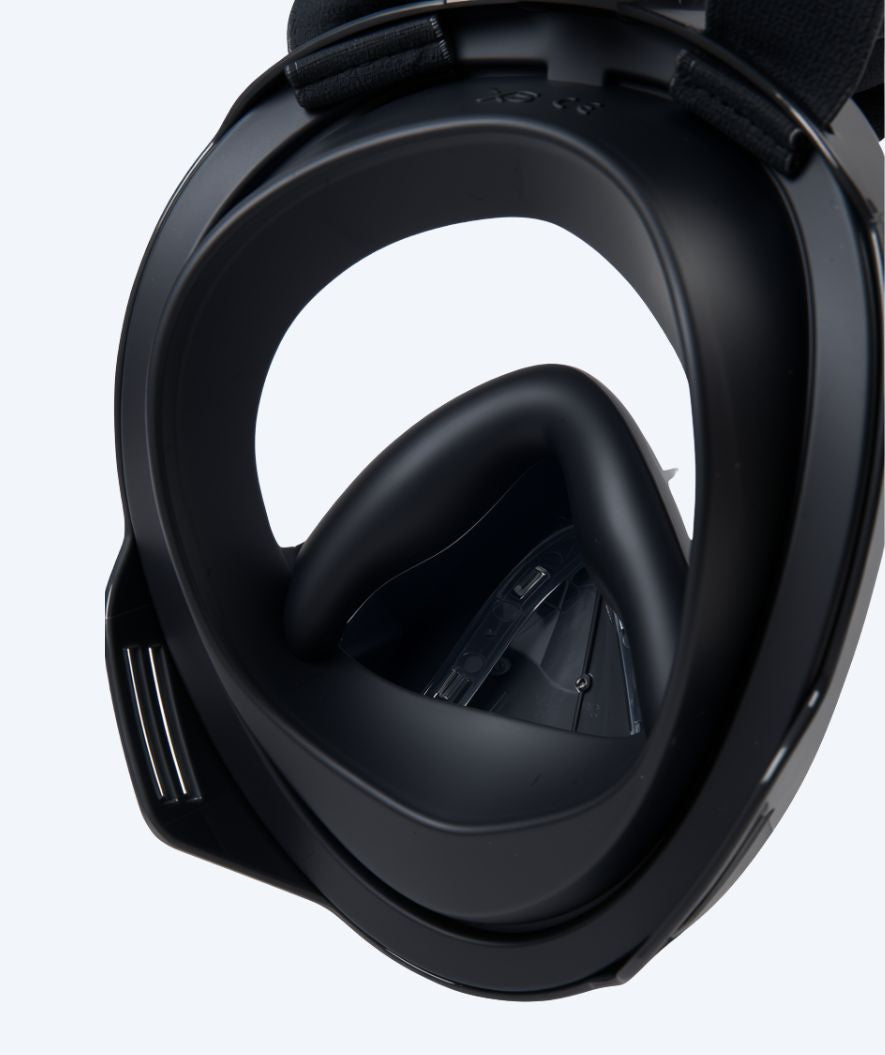 Watery full face diving mask for adults - Oxygen - Black
