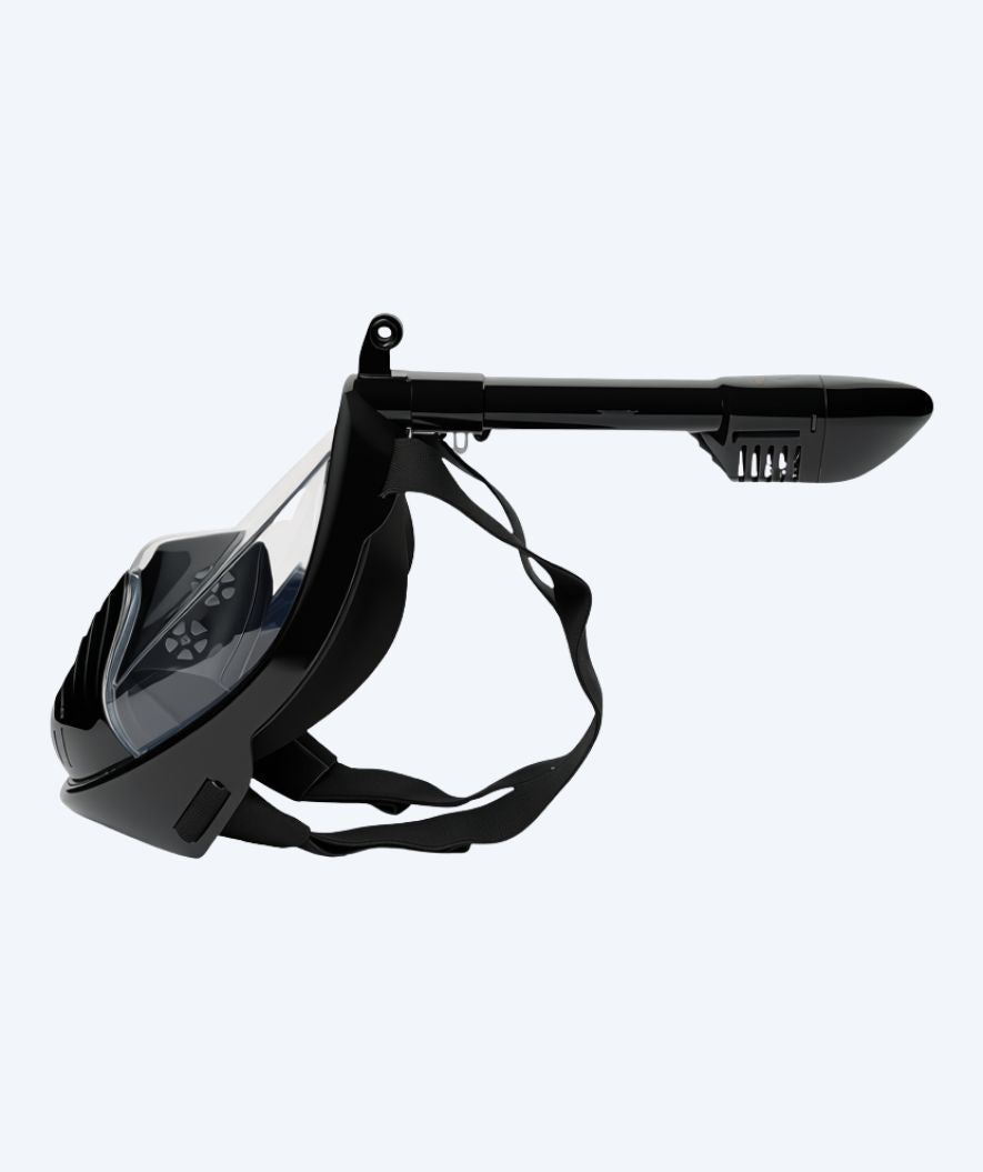 Watery full face diving mask for adults - Oxygen - Black