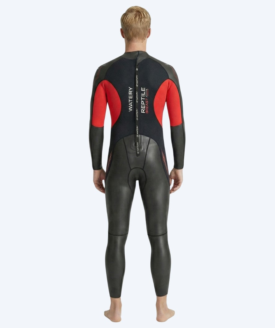 Watery wetsuit for men - Reptile Breast - Orange