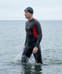 Watery wetsuit for men - Reptile Breast - Orange
