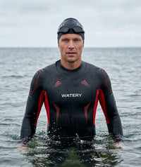 Watery wetsuit for men - Reptile Breast - Orange