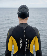 Watery wetsuit for women - Reptile Breast - Yellow