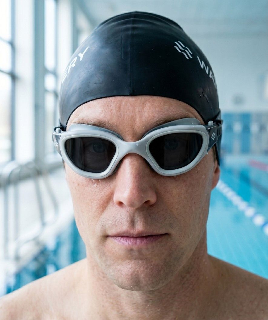 Watery training swimming goggles - Raven Active - Grey (Smoke lens)