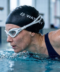Watery training swimming goggles - Kelvin Active - White/clear