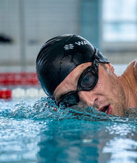 Watery training swimming goggles - Clyde Active - Black (Smoke lens)