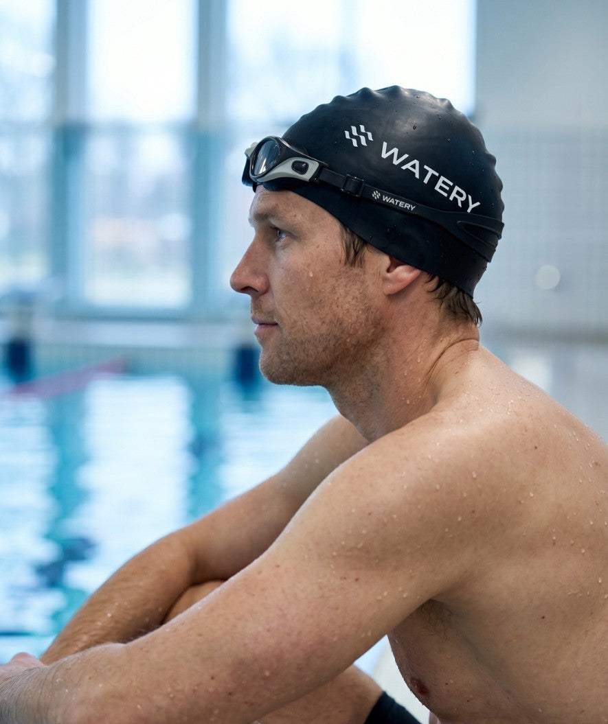Watery training swimming goggles - Clyde Active - Grey (Smoke lens)