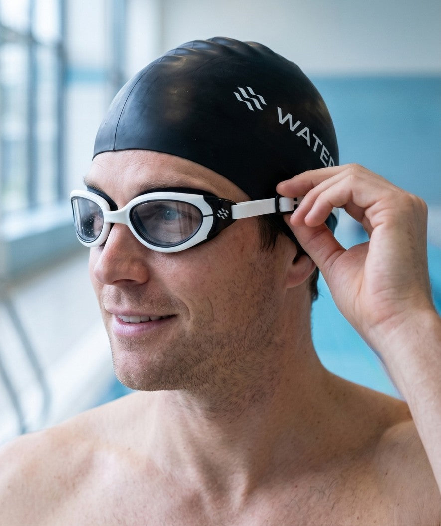 Watery training swimming goggles - Wade Active - Black/clear