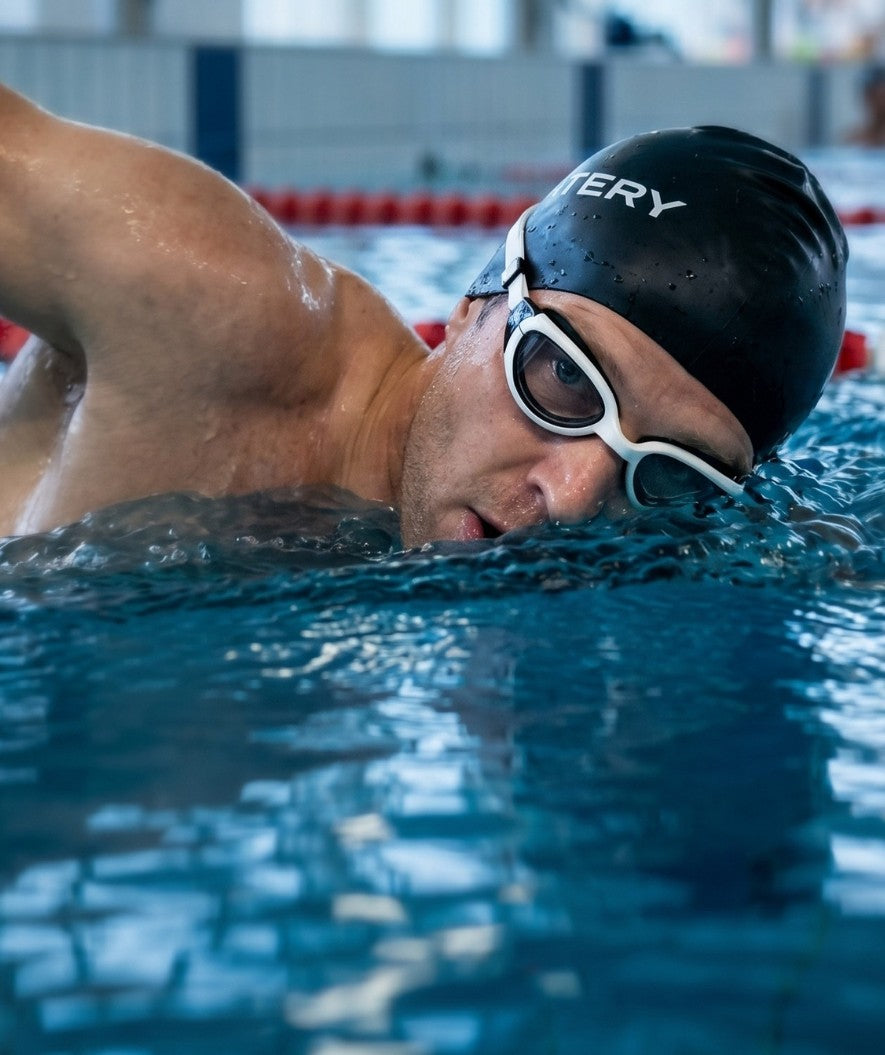 Watery training swimming goggles - Wade Active - Black/clear