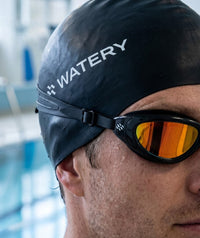 Watery training swimming goggles - Wade Mirror - Black/gold