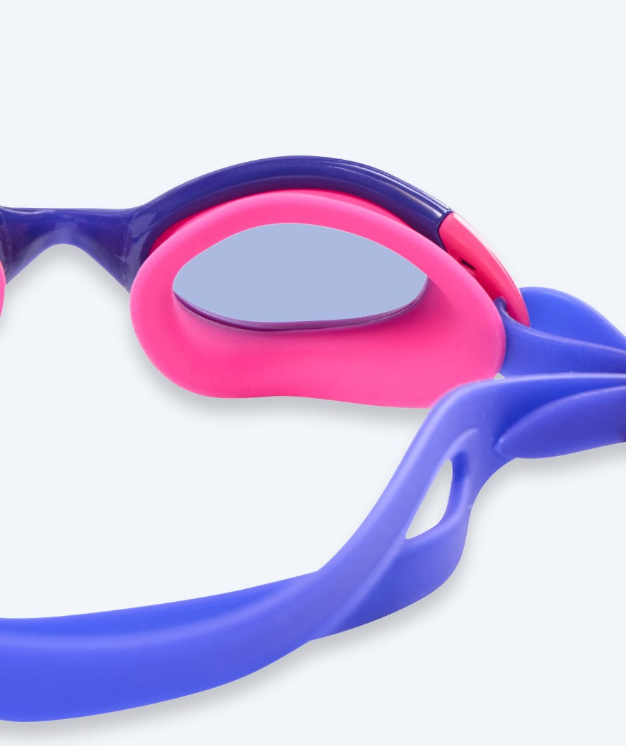 Watery swimming goggles for kids - Wade Active - Purple/pink (Blue lens)