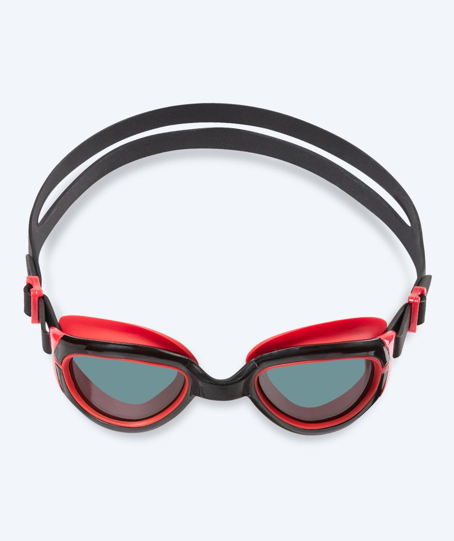 Watery swimming goggles for kids - Wade Active - Black/red (Smoke lens)