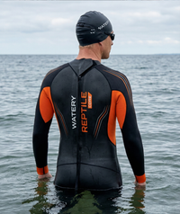 Watery wetsuit for men - Reptile Core - Black/orange