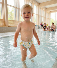 Watery swim diaper - Ondine - White