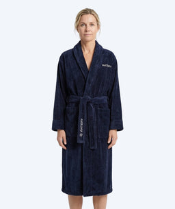 Watery bathrobe for ladies - Mariana - Navy blue
